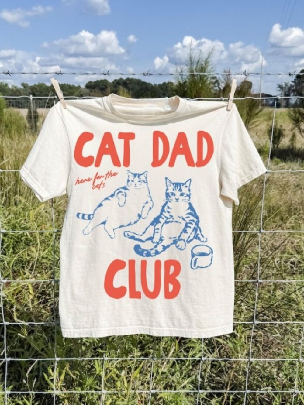 Cat Dad Club Shirt, Funny Cat Dad Tee